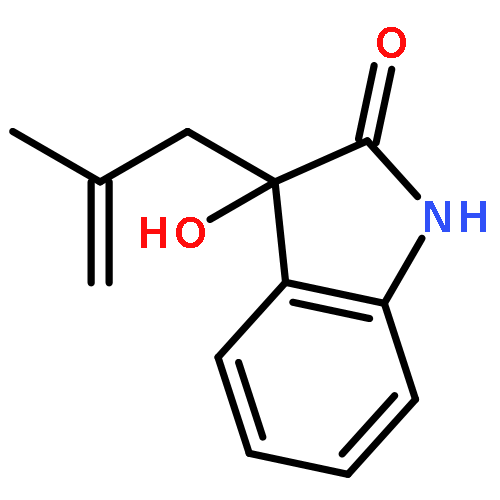 2H-INDOL-2-ONE, 1,3-DIHYDRO-3-HYDROXY-3-(2-METHYL-2-PROPENYL)-