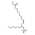 9-Octadecenoic acid, 12-[(methylsulfonyl)oxy]-, methyl ester, (9Z,12R)-