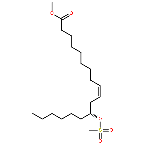 9-Octadecenoic acid, 12-[(methylsulfonyl)oxy]-, methyl ester, (9Z,12R)-