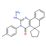 2-HYDRAZINYL-3-(4-METHYLPHENYL)SPIRO[6H-BENZO[H]QUINAZOLINE-5,1'-CYCLOPENTANE]-4-ONE