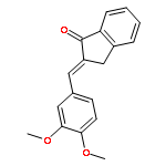 1H-INDEN-1-ONE, 2-[(3,4-DIMETHOXYPHENYL)METHYLENE]-2,3-DIHYDRO-