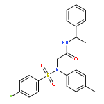 N~2~-[(4-fluorophenyl)sulfonyl]-N~2~-(4-methylphenyl)-N-(1-phenylethyl)glycinamide