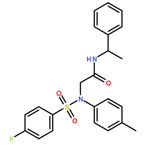 N~2~-[(4-fluorophenyl)sulfonyl]-N~2~-(4-methylphenyl)-N-(1-phenylethyl)glycinamide