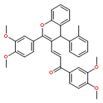 (2E)-1-(3,4-dimethoxyphenyl)-3-[2-(3,4-dimethoxyphenyl)-4-(2-methylphenyl)-4H-chromen-3-yl]prop-2-en-1-one