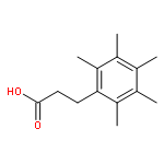 BENZENEPROPANOIC ACID, 2,3,4,5,6-PENTAMETHYL-