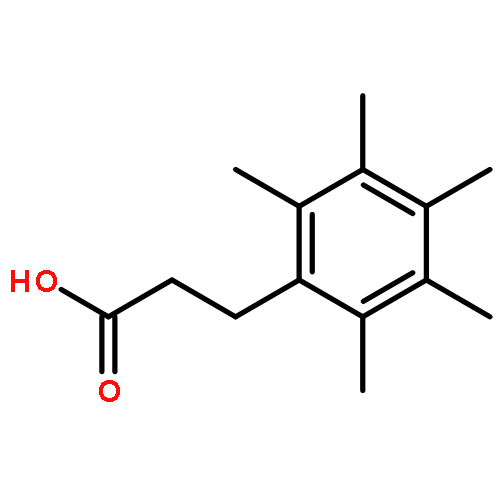 BENZENEPROPANOIC ACID, 2,3,4,5,6-PENTAMETHYL-