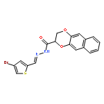 N'-[(1Z)-(4-bromothiophen-2-yl)methylidene]-2,3-dihydronaphtho[2,3-b][1,4]dioxine-2-carbohydrazide