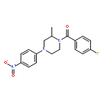 (4-fluorophenyl)-[2-methyl-4-(4-nitrophenyl)piperazin-1-yl]methanone