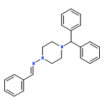 4-(diphenylmethyl)-N-[(1Z)-phenylmethylidene]piperazin-1-amine