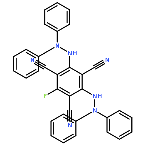 1,3,5-Benzenetricarbonitrile, 2,4-bis(2,2-diphenylhydrazino)-6-fluoro-