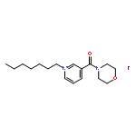 Pyridinium, 1-heptyl-3-(4-morpholinylcarbonyl)-, iodide