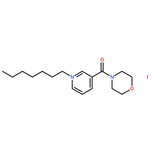 Pyridinium, 1-heptyl-3-(4-morpholinylcarbonyl)-, iodide