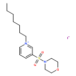 PYRIDINIUM, 1-HEPTYL-3-(4-MORPHOLINYLSULFONYL)-, IODIDE