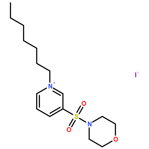 PYRIDINIUM, 1-HEPTYL-3-(4-MORPHOLINYLSULFONYL)-, IODIDE