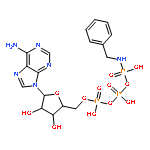 5'-O-[{[{[(benzylamino)(hydroxy)phosphoryl]oxy}(hydroxy)phosphoryl]oxy}(hydroxy)phosphoryl]adenosine