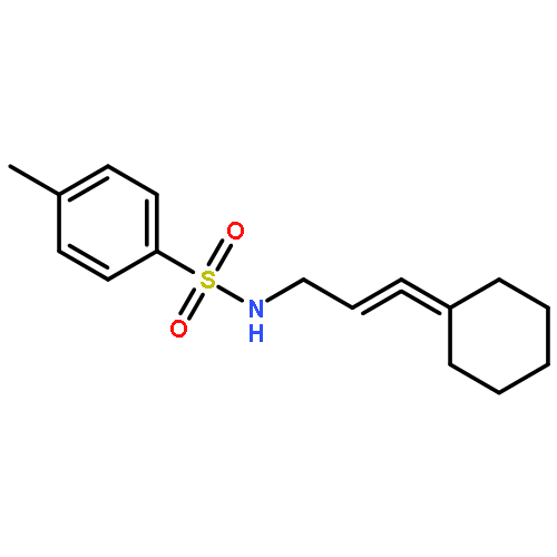 BENZENESULFONAMIDE, N-(3-CYCLOHEXYLIDENE-2-PROPENYL)-4-METHYL-