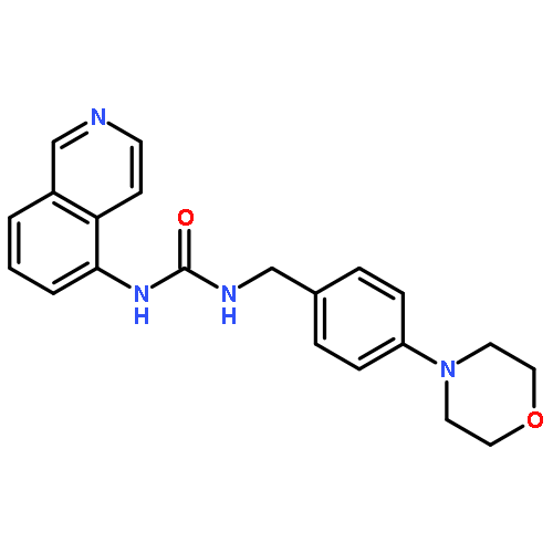 Urea, N-5-isoquinolinyl-N'-[[4-(4-morpholinyl)phenyl]methyl]-