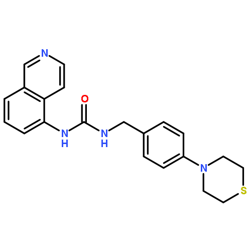 Urea, N-5-isoquinolinyl-N'-[[4-(4-thiomorpholinyl)phenyl]methyl]-