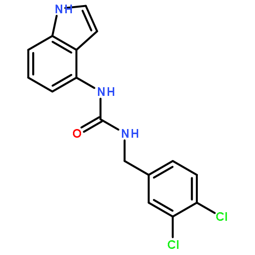 Urea, N-[(3,4-dichlorophenyl)methyl]-N'-1H-indol-4-yl-