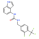 UREA, N-[[3-FLUORO-4-(TRIFLUOROMETHYL)PHENYL]METHYL]-N'-1H-INDOL-4-YL-