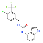 Urea, N-[[4-chloro-3-(trifluoromethyl)phenyl]methyl]-N'-1H-indol-4-yl-