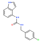 UREA, N-[(4-CHLOROPHENYL)METHYL]-N'-1H-INDOL-4-YL-