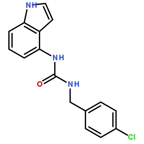 UREA, N-[(4-CHLOROPHENYL)METHYL]-N'-1H-INDOL-4-YL-