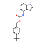 CARBAMIC ACID, 1H-INDOL-4-YL-, [4-(TRIFLUOROMETHYL)PHENYL]METHYL ESTER