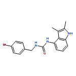 UREA, N-[(4-BROMOPHENYL)METHYL]-N'-(2,3-DIMETHYL-1H-INDOL-4-YL)-