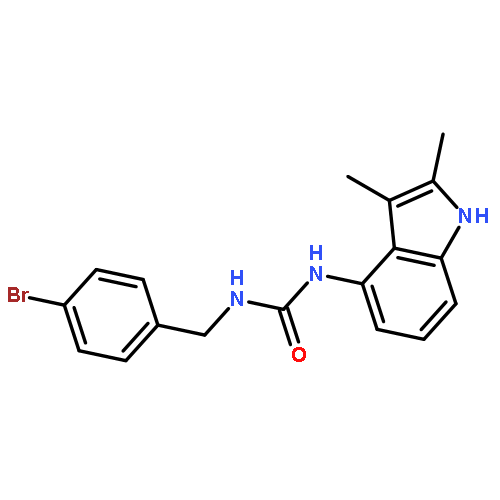 UREA, N-[(4-BROMOPHENYL)METHYL]-N'-(2,3-DIMETHYL-1H-INDOL-4-YL)-