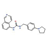 UREA, N-5-ISOQUINOLINYL-N'-[[4-(1-PYRROLIDINYL)PHENYL]METHYL]-