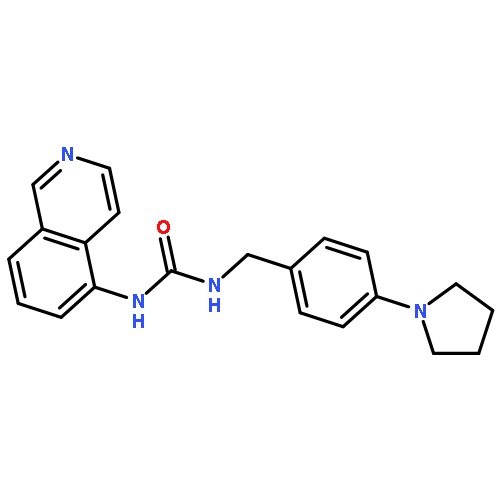 UREA, N-5-ISOQUINOLINYL-N'-[[4-(1-PYRROLIDINYL)PHENYL]METHYL]-