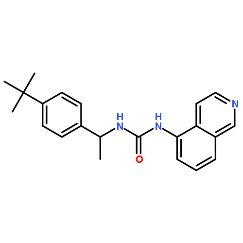 Urea, N-[1-[4-(1,1-dimethylethyl)phenyl]ethyl]-N'-5-isoquinolinyl-