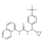 UREA, N-[CYCLOPROPYL[4-(TRIFLUOROMETHYL)PHENYL]METHYL]-N'-5-ISOQUINOLINYL-