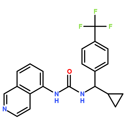 UREA, N-[CYCLOPROPYL[4-(TRIFLUOROMETHYL)PHENYL]METHYL]-N'-5-ISOQUINOLINYL-