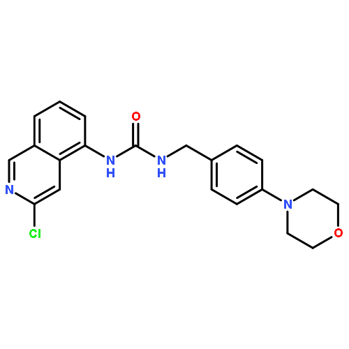 Urea, N-(3-chloro-5-isoquinolinyl)-N'-[[4-(4-morpholinyl)phenyl]methyl]-