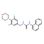 UREA, N-[[3,5-DIFLUORO-4-(4-MORPHOLINYL)PHENYL]METHYL]-N'-5-ISOQUINOLINYL-