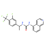 UREA, N-[1-[3-FLUORO-4-(TRIFLUOROMETHYL)PHENYL]ETHYL]-N'-5-ISOQUINOLINYL-