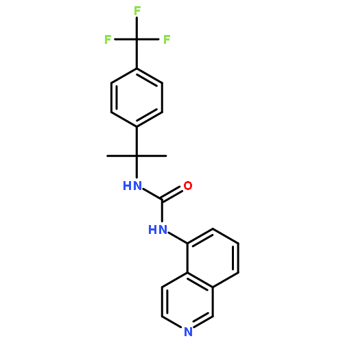 Urea, N-5-isoquinolinyl-N'-[1-methyl-1-[4-(trifluoromethyl)phenyl]ethyl]-