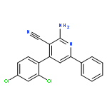 3-Pyridinecarbonitrile, 2-amino-4-(2,4-dichlorophenyl)-6-phenyl-