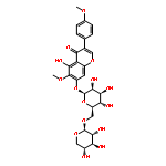 4H-1-Benzopyran-4-one,5-hydroxy-6-methoxy-3-(4-methoxyphenyl)-7-[(6-O-b-D-xylopyranosyl-b-D-glucopyranosyl)oxy]-