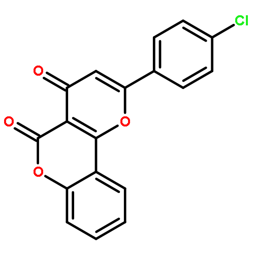 4H,5H-Pyrano[3,2-c][1]benzopyran-4,5-dione, 2-(4-chlorophenyl)-