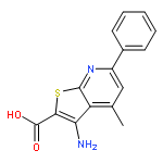 THIENO[2,3-B]PYRIDINE-2-CARBOXYLIC ACID, 3-AMINO-4-METHYL-6-PHENYL-