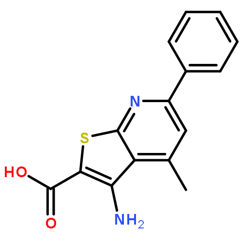 THIENO[2,3-B]PYRIDINE-2-CARBOXYLIC ACID, 3-AMINO-4-METHYL-6-PHENYL-