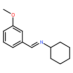 Cyclohexanamine, N-[(3-methoxyphenyl)methylene]-