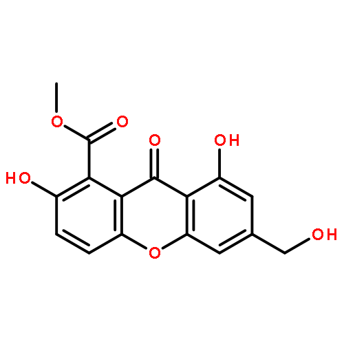 2,8-dihydroxy-6-hydroxymethyl-9-oxo-xanthene-1-carboxylic acid methyl ester