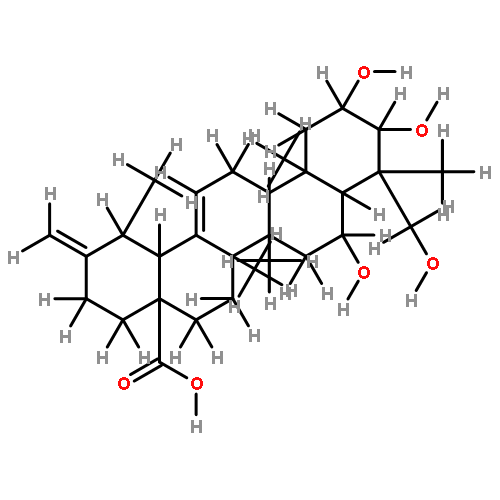 2alpha,3beta,6beta,23-tetrahydroxyursa-12,20(30)-dien-28-oic acid