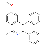 Isoquinoline, 6-methoxy-1-methyl-3,4-diphenyl-