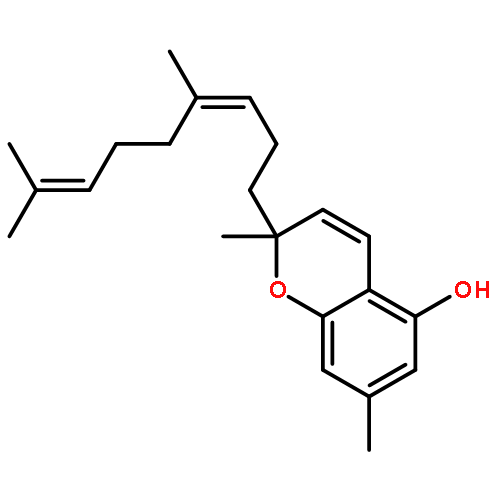 2H-1-Benzopyran-5-ol,
2-[(3E)-4,8-dimethyl-3,7-nonadienyl]-2,7-dimethyl-