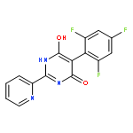 4(1H)-PYRIMIDINONE, 6-HYDROXY-2-(2-PYRIDINYL)-5-(2,4,6-TRIFLUOROPHENYL)-